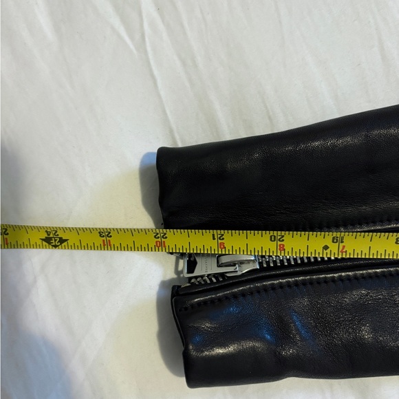 All Saints Black Leather Moto Jacket - Picture 7 of 8